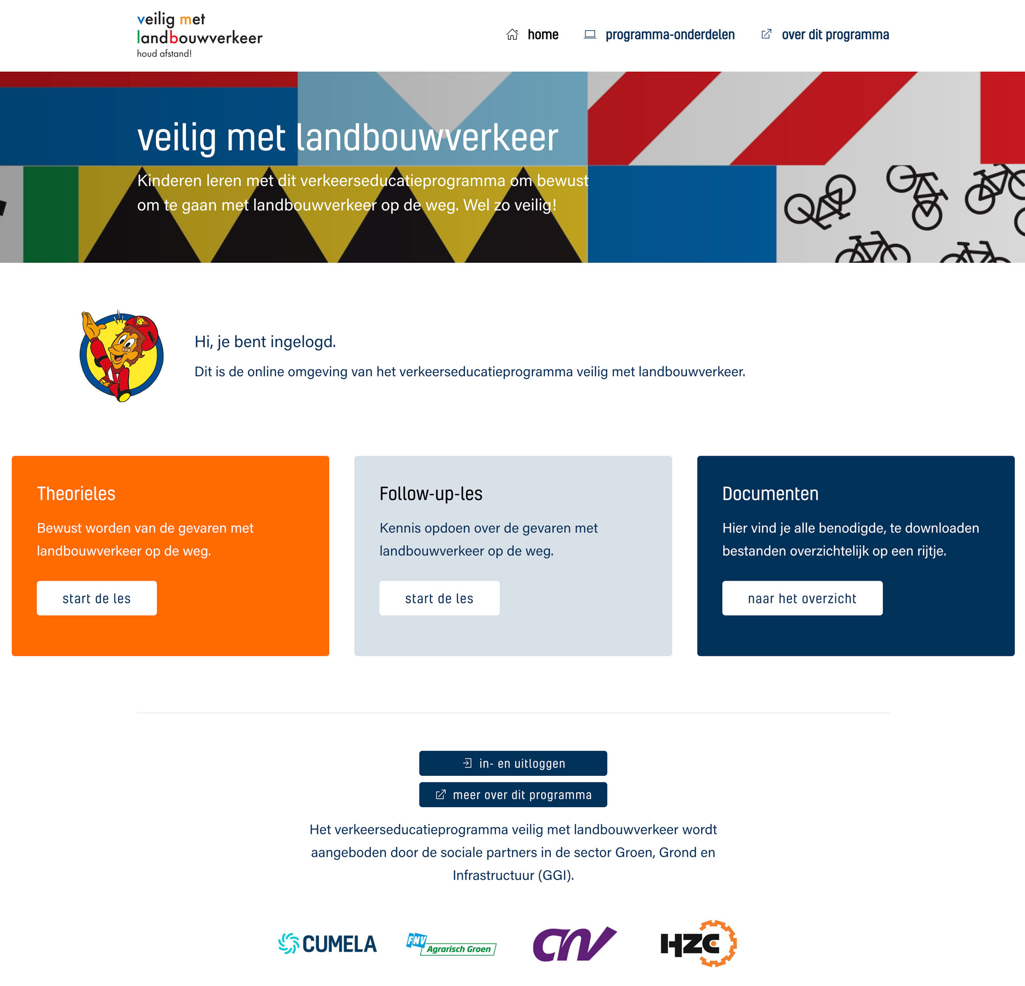 Screenshot Veilig met landbouwverkeer