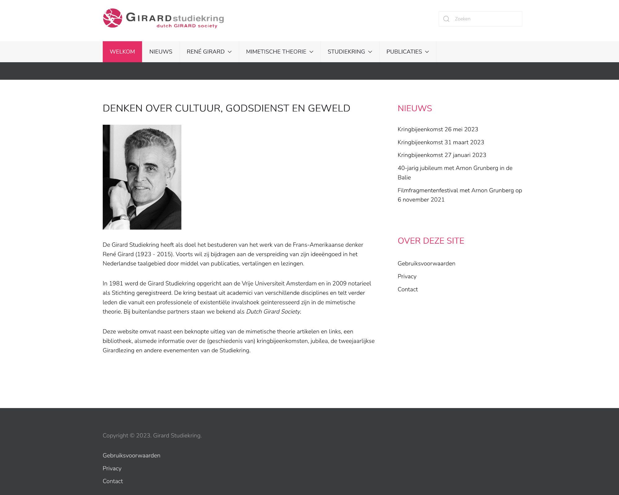 Girard Studiekring webdesign