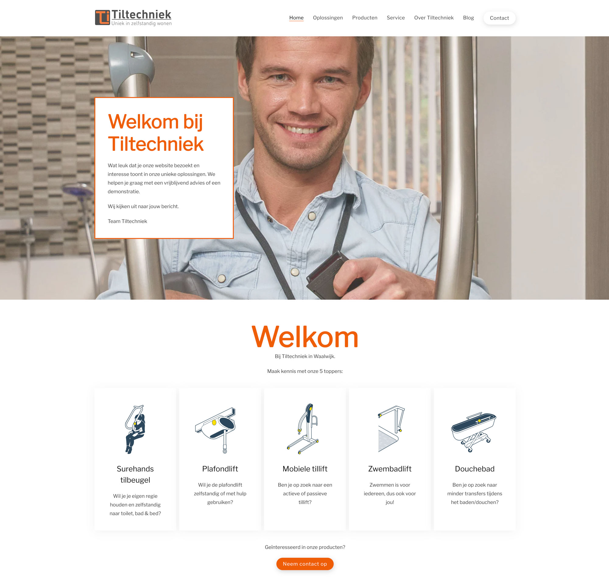 Tiltechniek webdesign