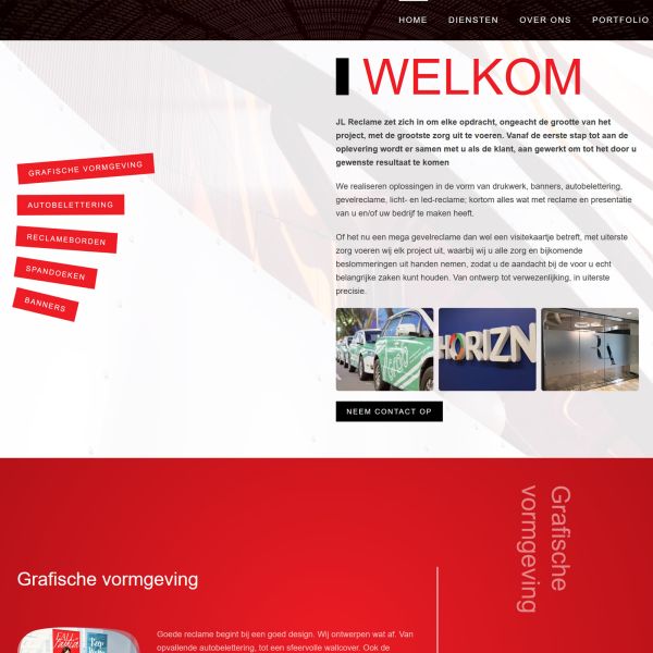 Webdesign jl-reclame.nl