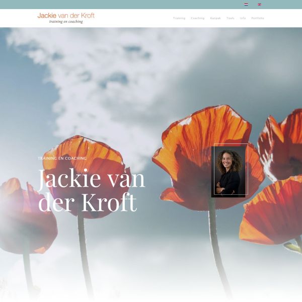 Webdesign jackievanderkroft.nl