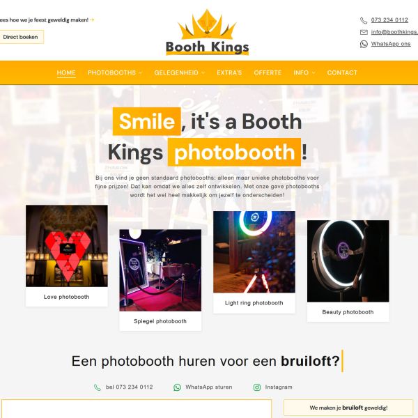 Webdesign boothkings.nl