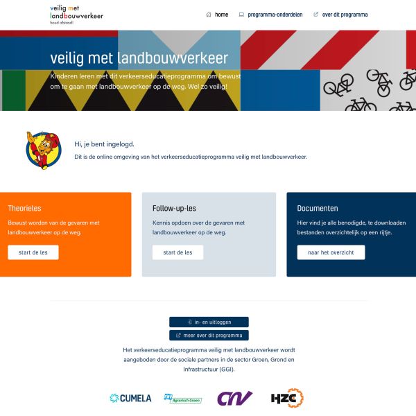 Webdesign veiligmetlandbouwverkeer.nl
